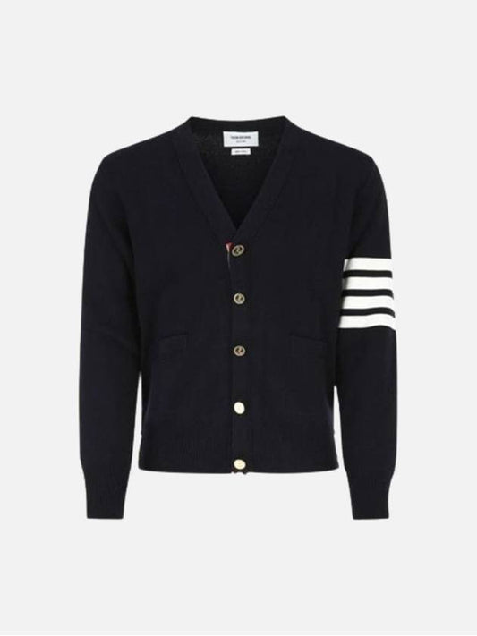 Milano Stitch 4 Bar Cardigan Navy - THOM BROWNE - BALAAN 2