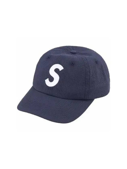 S logo seersucker 6 panel cap navy - SUPREME - BALAAN 2