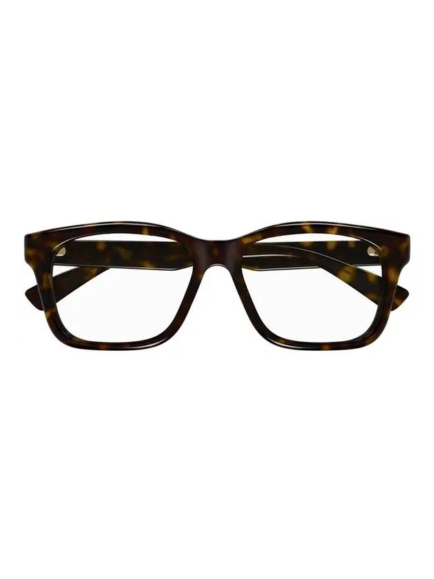 Eyewear Square Frame Glasses Havana - GUCCI - BALAAN.