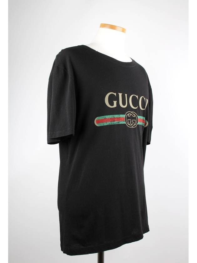 Logo Short Sleeve Black XL - GUCCI - BALAAN 6