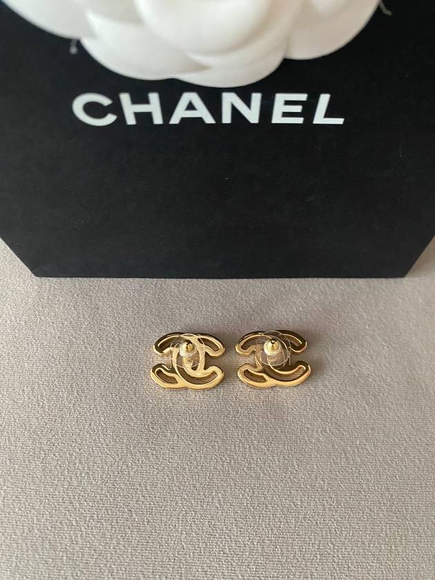 CC Logo EarringsBlack Gold Earrings ABD873 - CHANEL - BALAAN 9