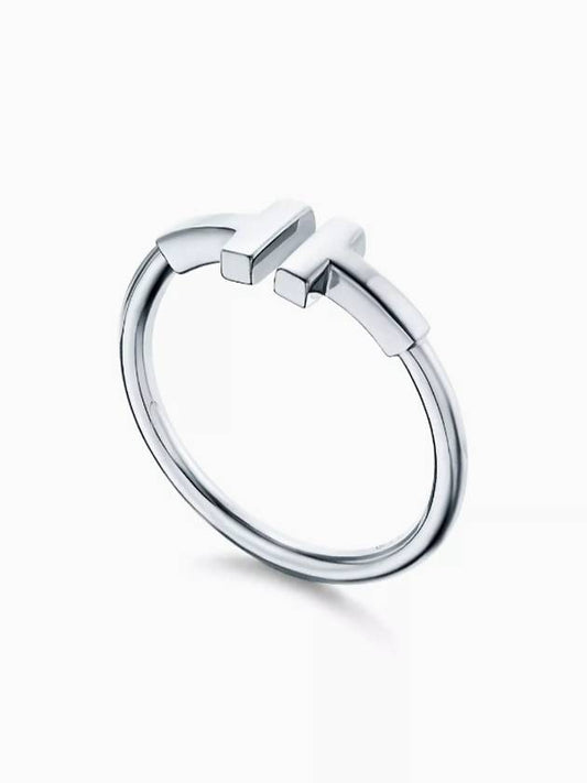 T Wire 18K Ring Silver - TIFFANY & CO. - BALAAN 2