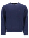 ORB Embroidered Crew Neck Knit Top Blue - VIVIENNE WESTWOOD - BALAAN 2