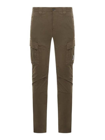 Stretch Sateen Ergonomic Lens Double Cargo Straight Pants Ivy Green - CP COMPANY - BALAAN 1