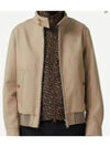 Men s Monogram Motif Cotton Harrington Bomber Jacket Beige - BURBERRY - BALAAN 2