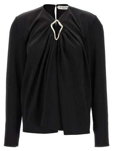 Shirt RWTO00045822H2310 Black - LANVIN - BALAAN 1