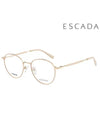 Glasses Frame VES984F 0F47 Round Titanium Men Women - ESCADA - BALAAN 1