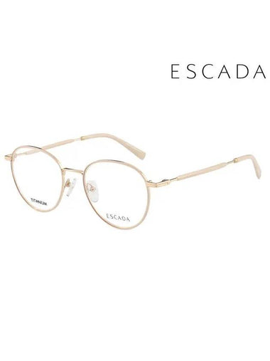 Glasses Frame VES984F 0F47 Round Titanium Men Women - ESCADA - BALAAN 1