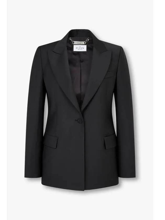 Women s Back Crystal Skull Shooting Blazer Black - PHILIPP PLEIN - BALAAN 1