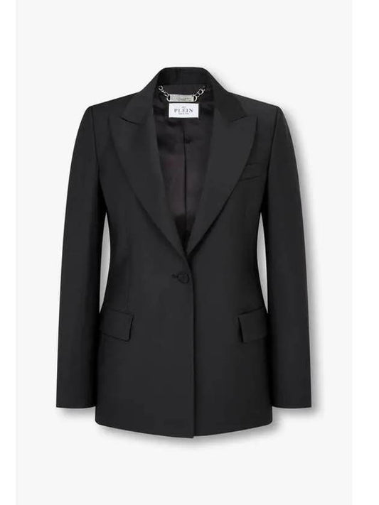 Women s Back Crystal Skull Shooting Blazer Black - PHILIPP PLEIN - BALAAN 1