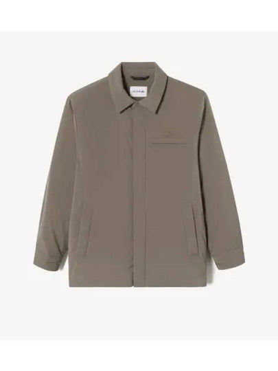 Men's Shirt Type Down Blouson Jacket Light Brown - LACOSTE - BALAAN 2