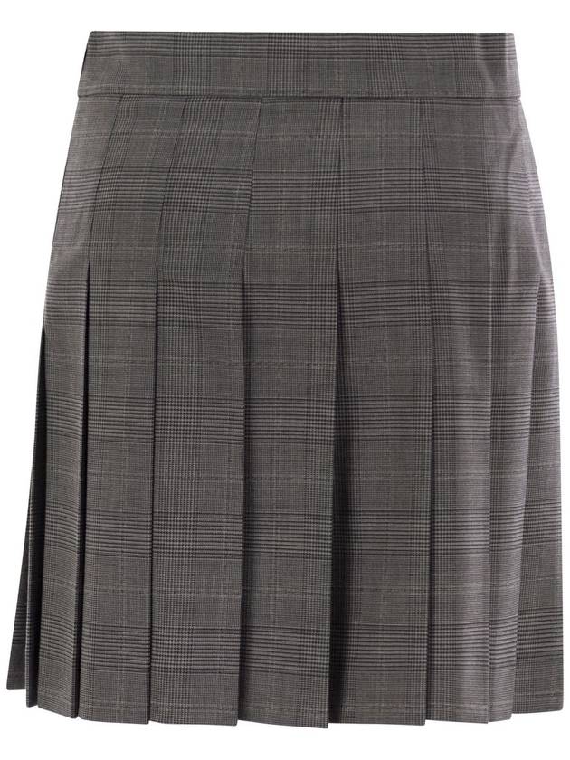 ALCUNO - Pleated short skirt in wool blend - MAX MARA - BALAAN 2