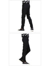 Banded Zipper Cotton Straight Pants Black - LANVIN - BALAAN 4