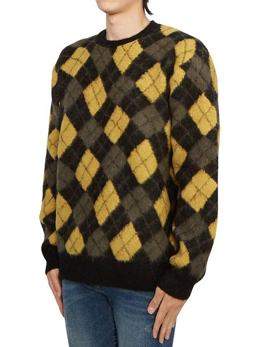 Fitzroy Men's Knit MK032Z BLK GOLDEN YELLOW - ALLSAINTS - BALAAN 2