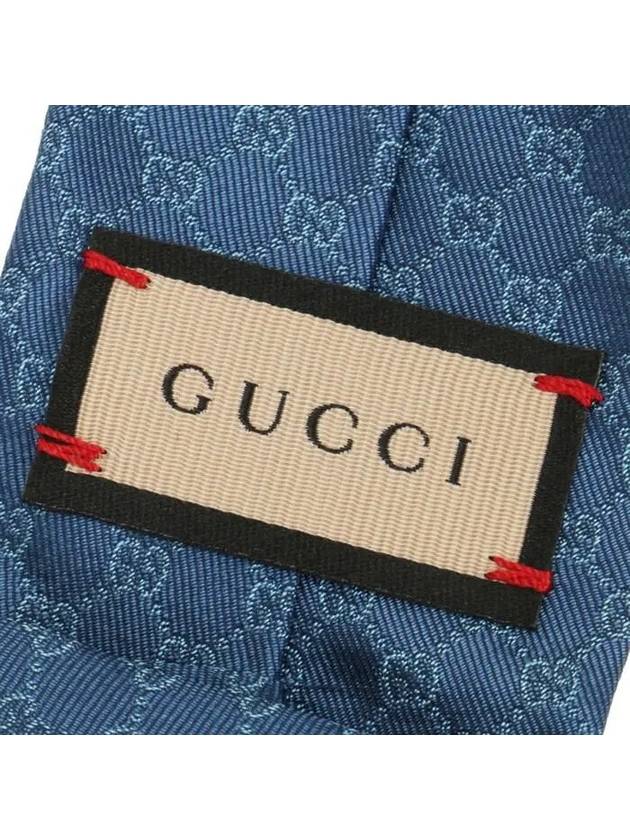 GG Silk Jacquard Tie Light Blue - GUCCI - BALAAN 5