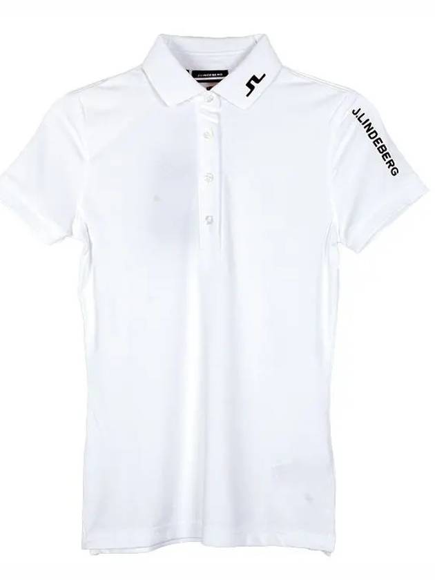 Women's Tour Tech Golf Polo White - J.LINDEBERG - BALAAN 2