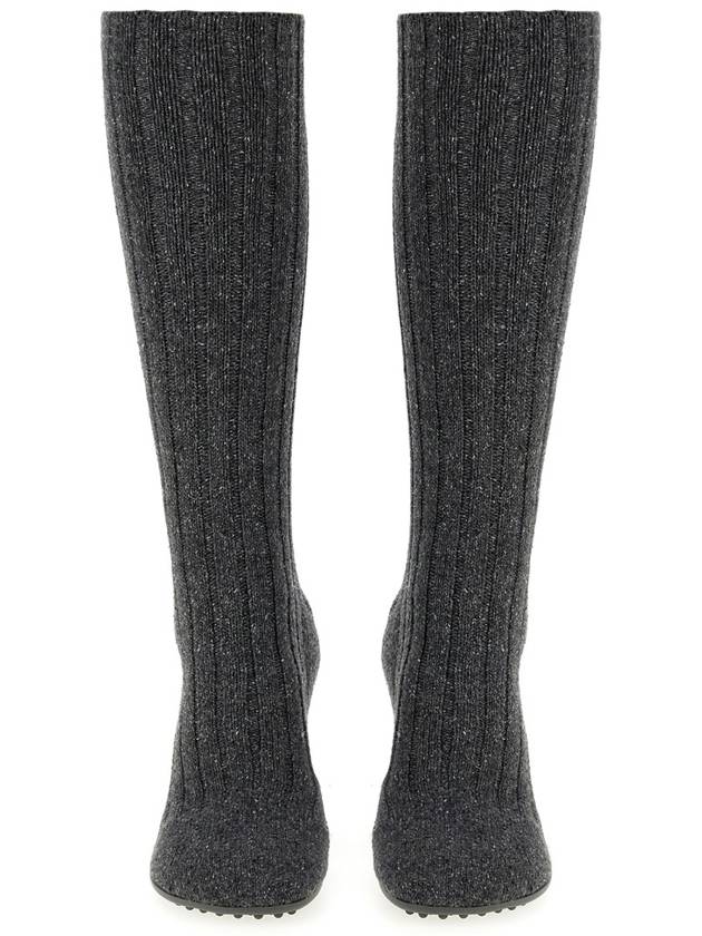 Atomic Knit Long Boots Anthracite - BOTTEGA VENETA - BALAAN 2