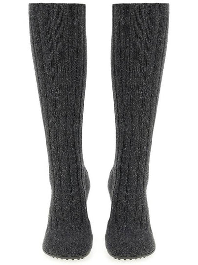 Atomic Knit Long Boots Anthracite - BOTTEGA VENETA - BALAAN 2