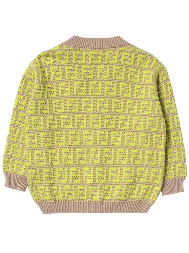 Kids Knit Sweatshirt JUG054AOBG F1M08 CARIBOUGIALLOFLUO - FENDI - BALAAN 4