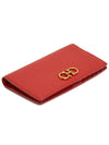 Gancini Continental Long Wallet Red - SALVATORE FERRAGAMO - BALAAN 4