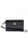 Patent Leather Card Wallet Black - MIU MIU - BALAAN 2