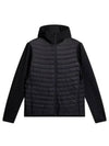 Men's Holden Quilt Hybrid Hooded Jacket Black - J.LINDEBERG - BALAAN 2