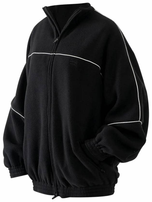 46 Men s Oversized Sporty Stitched Track Zip up Fleece Jacket - BALENCIAGA - BALAAN 5