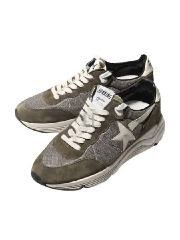 Running Sole Mesh Low Top Sneakers Olive Green - GOLDEN GOOSE - BALAAN 2