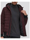 DK Y Men s Burgundy Patch Logo Padded Zip Up Jacket 22 3 514 985602 - DKNY - BALAAN 3