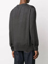 Fox Head Patch Regular Round Neck Pullover Knit Top Anthracite Melange - MAISON KITSUNE - BALAAN 5