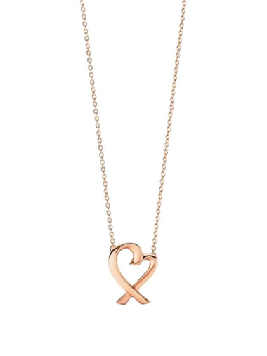 Loving Heart Pendant Necklace Rose Gold - TIFFANY & CO. - BALAAN 1