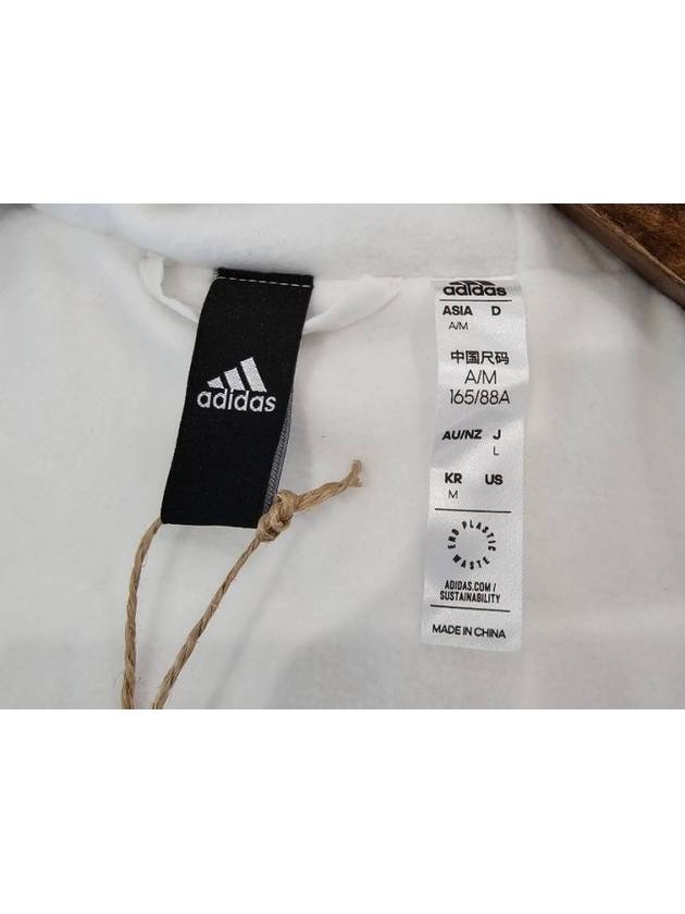 3 Stripe Long Hooded Zip-Up White - ADIDAS - BALAAN 5