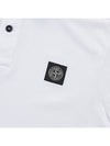 Stretch Cotton Pique Short Sleeve Polo Shirt White - STONE ISLAND - BALAAN 7