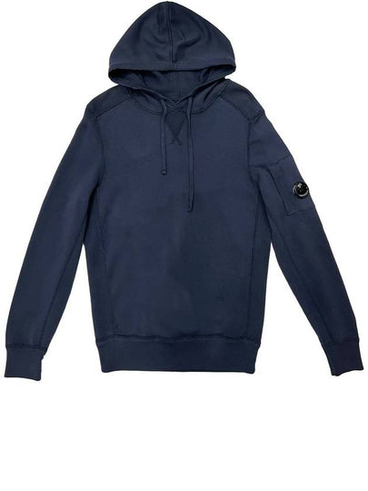 Men's Lens Wappen Knit Hoodie Navy - CP COMPANY - BALAAN 2