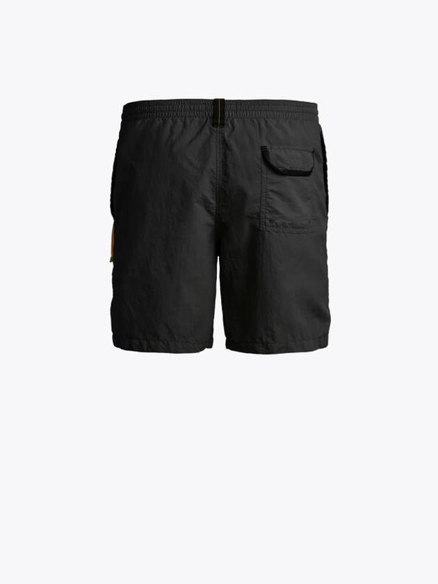 Mitch Embossed Logo Swim Shorts  Black - PARAJUMPERS - BALAAN 4