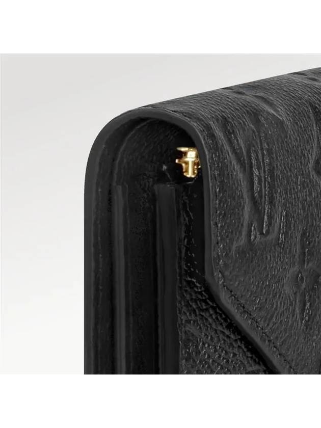 Victorine Wallet Monogram Empreinte Black - LOUIS VUITTON - BALAAN 3