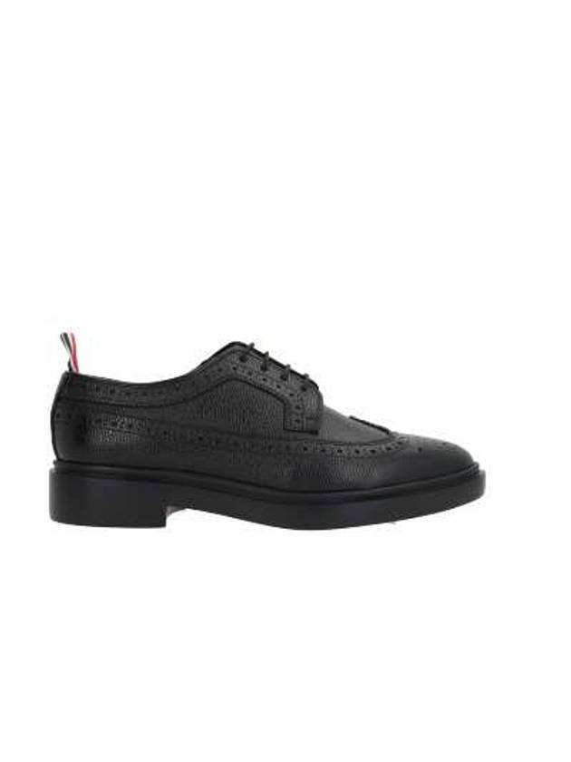 Rubber Sole Longwing Pebble Grain Leather Brogue Loafer Black - THOM BROWNE - BALAAN 3