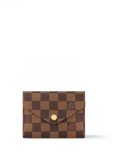 Victorine Damier Half Wallet Brown Red - LOUIS VUITTON - BALAAN 2