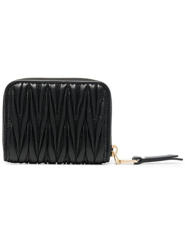 Matelasse Nappa Leather Coin Wallet Black - MIU MIU - BALAAN 4