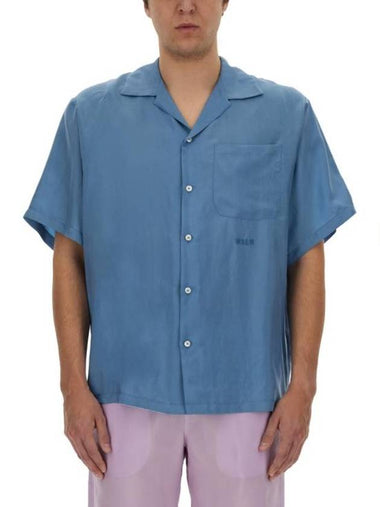 Long Sleeve Shirt 3640ME08X 24701586 BLUE - MSGM - BALAAN 1