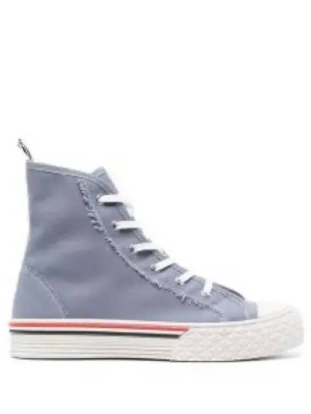 Women's RWB Striped High Top Sneakers Blue - THOM BROWNE - BALAAN 2