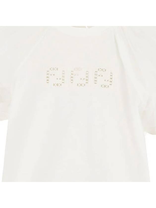 Kids Women s Logo Ruffle T Shirt JFI231 AEY6 F0ZNM - FENDI - BALAAN 4