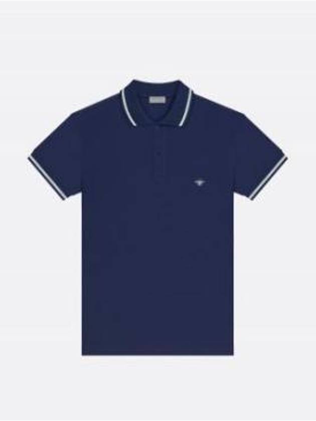 Embroidery Bee Polo Shirt Navy - DIOR - BALAAN 2