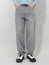 Winter peach brushed gradient washed wide denim pants gray - GOLD PERCENT - BALAAN 2