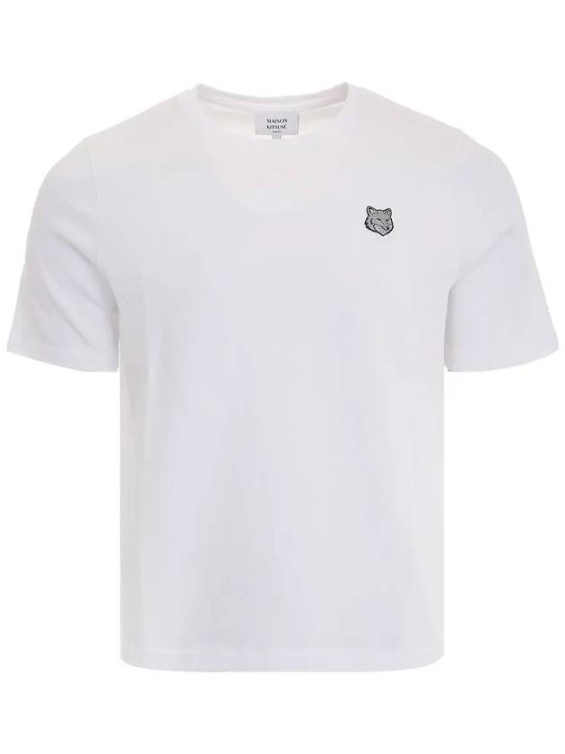 Bold Fox Head Patch Short Sleeve T-Shirt White - MAISON KITSUNE - BALAAN 2