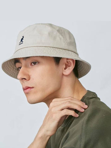 Hat bucket hat bungeoji hat K4224HT khaki beige - KANGOL - BALAAN 1