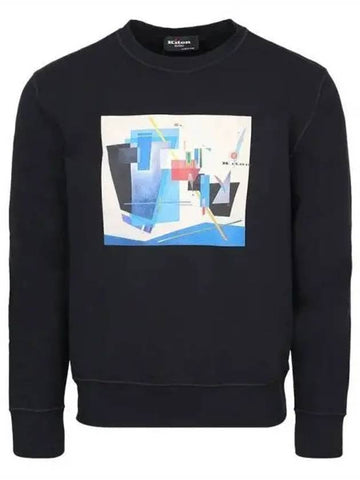 Geometric print black sweatshirt 270394 - KITON - BALAAN 1