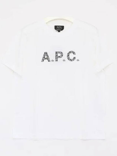 Logo Cotton Short Sleeve T-shirt White - A.P.C. - BALAAN 2