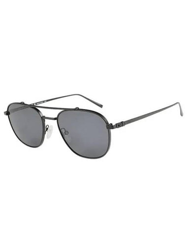 Aviator Metal Sunglasses Black - SALVATORE FERRAGAMO - BALAAN 1