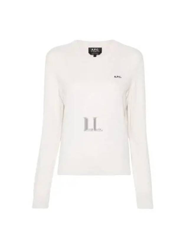 Victoria Embroidery Logo Sweatshirt Ivory - A.P.C. - BALAAN 2